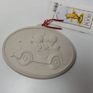 Vintage 90s Disney Ceramic Flip Cookie Mold Roadies Mickey Mouse & Donald Duck